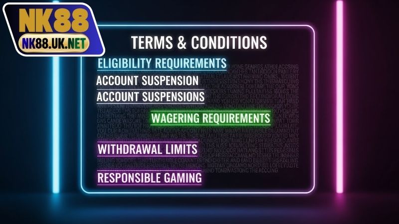 Điều khoản và điều kiện - Tầm quan trọng tại NK88 2 Phạm vi áp dụng của điều khoản NK88