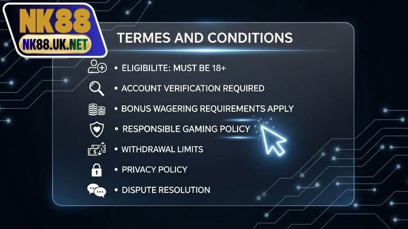 Điều khoản và điều kiện - Tầm quan trọng tại NK88 3 Quyền và trách nhiệm của NK88
